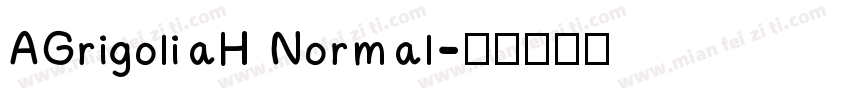 AGrigoliaH Normal字体转换
